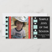 De Geometrische Personaliseerbare Vakantie van het Feestdagenkaart (Voorkant)