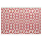 De geometrische Rode en Witte Stof van het Patroon (Yard (91,4 cm))