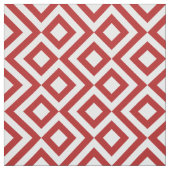 De geometrische Rode en Witte Stof van het Patroon (Swatch)