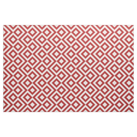 De geometrische Rode en Witte Stof van het Patroon (Fat Quarter)