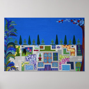 De geometrische tuin poster