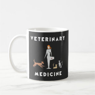 De Geometrische Vrouw van de veterinaire Koffiemok