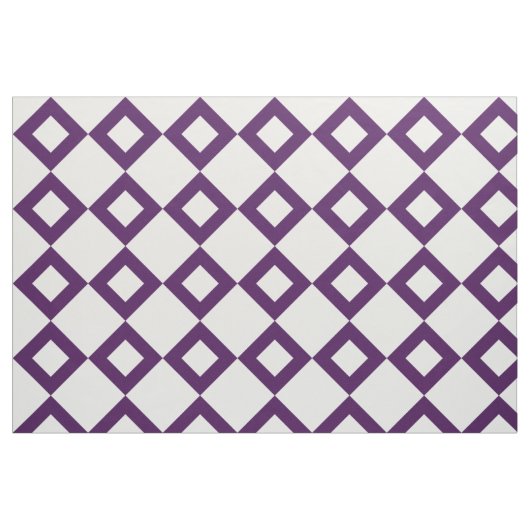 De geometrische Witte en Paarse Stof van het (Fat Quarter)