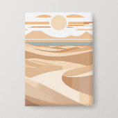 De geometrische woestijn button (Voorkant)