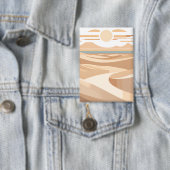 De geometrische woestijn button (Insitu)