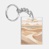 De geometrische woestijn sleutelhanger (Voorkant Links)