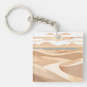 De geometrische woestijn sleutelhanger (Voorkant)