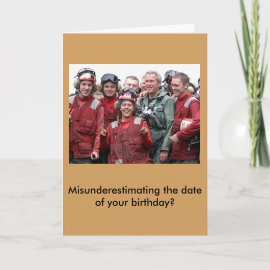 De George Bush Late Kaart van de Verjaardag (Voorkant)