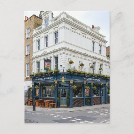 De George & Dragon, Fitzrovia, Londen, Verenigd Ko Briefkaart (Voorkant)
