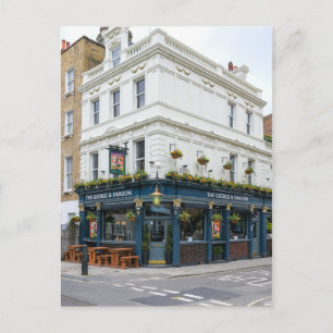 De George & Dragon, Fitzrovia, Londen, Verenigd Ko Briefkaart