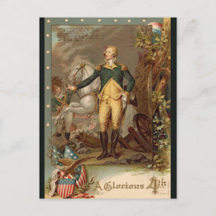 De  George Washington vierde op rij Briefkaart