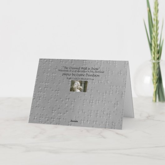 De gepantserde muur in sneeuw kaart (Achterkant)