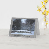 De gepantserde muur in sneeuw kaart (Gele Bloem)