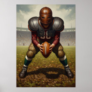 De gepantserde quarterback poster