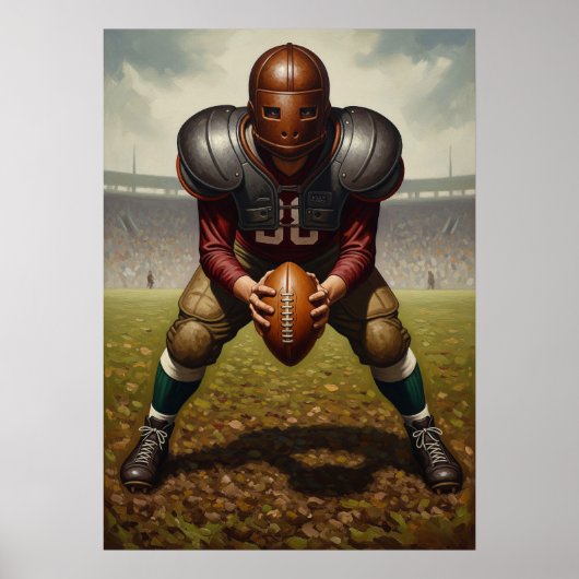 De gepantserde quarterback poster (Voorkant)