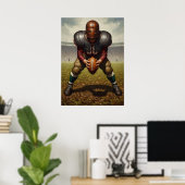 De gepantserde quarterback poster (Thuiskantoor)