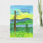 De gepensioneerde Gelukwensen stoppen nooit het on Kaart (Voorkant)