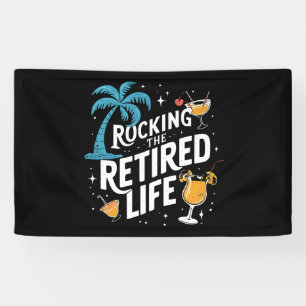 De Gepensioneerde Leven Rocken Zomer Grappig Pensi Spandoek