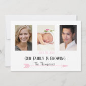De Gepersonaliseerd Foto's van de Familie groeien Kaart (Voorkant)