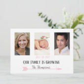 De Gepersonaliseerd Foto's van de Familie groeien Kaart (Staand voorkant)