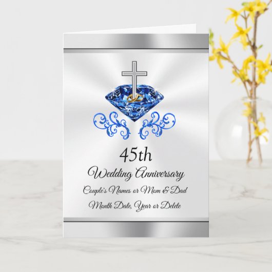 De gepersonaliseerde 45ste Kaarten van het (Gele Bloem)