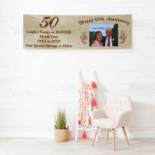 De gepersonaliseerde 50ste Banners van het (Insitu)