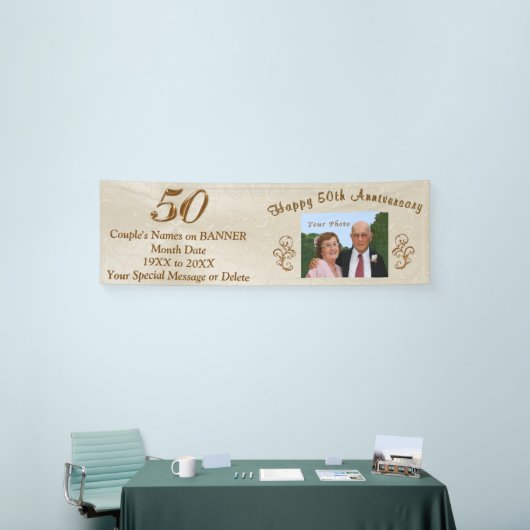 De gepersonaliseerde 50ste Banners van het (Beurs)