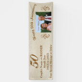 De gepersonaliseerde 50ste Banners van het (Verticaal)