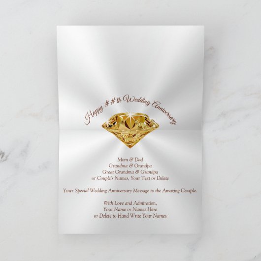 De gepersonaliseerde 50ste Kaarten van het (Binnen)