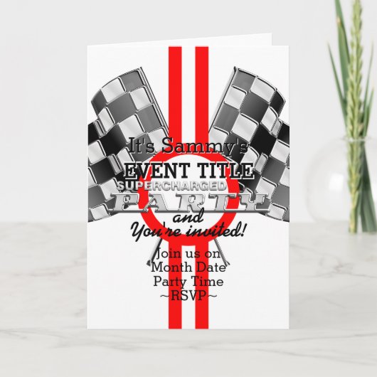 De gepersonaliseerde Aangejaagde Partij van (Voorkant)