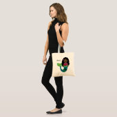 De gepersonaliseerde Afrikaanse Amerikaanse Folie Tote Bag (Voorkant (model))