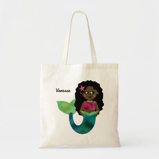 De gepersonaliseerde Afrikaanse Amerikaanse Folie Tote Bag (Voorkant)