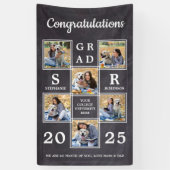 De gepersonaliseerde Afstuderen Gefeliciteerd van  Spandoek (Verticaal)