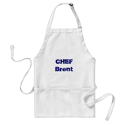 De gepersonaliseerde Aprons van de Chef voegen jou Standaard Schort (Voorkant)