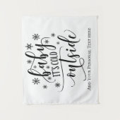 De gepersonaliseerde Baby van de Calligrafie zijn  Wandkleed (Voorkant)