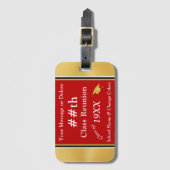 De gepersonaliseerde Bagagelabels voor de Favors v (Voorkant (verticaal))