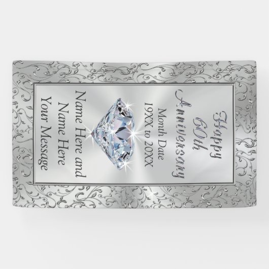 De gepersonaliseerde Banners van het Jubileum van (Horizontaal)