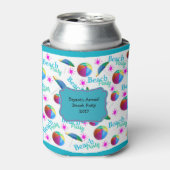 De gepersonaliseerde Beach Partij kan Sjabloon Blikjeskoeler (Blikje Voorkant)