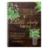 De gepersonaliseerde Bijbelstudie voegt Naam en Ve Notitieboek (Voorkant)