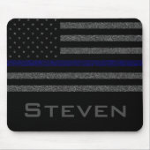 De gepersonaliseerde Brunge van de Naam Thin Blauw Muismat (Voorkant)