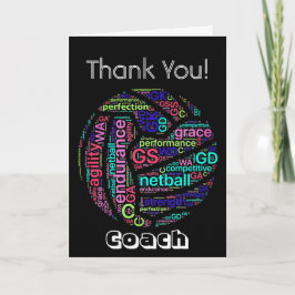 De gepersonaliseerde Bus van het Netball dankt u Bedankkaart