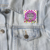 De Gepersonaliseerde Button van de Uil van de (In situ)