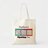 De gepersonaliseerde Canvas tas van BINGO Kaarten  (Voorkant)