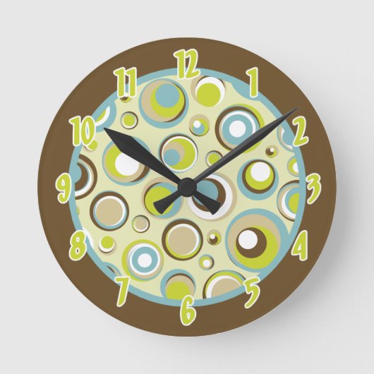 De gepersonaliseerde Cirkel van de Retro van de Kl Ronde Klok (Voorkant)