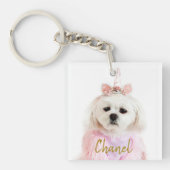 De gepersonaliseerde Code van QR van het Schildbar Sleutelhanger (Voorkant)