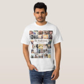 De gepersonaliseerde de fotocollage van de sjabloo t-shirt (Voorkant volledig)