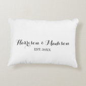 De gepersonaliseerde de naamdatum van het manuscri accent kussen (Achterkant)