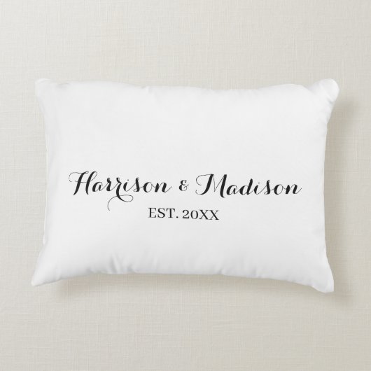 De gepersonaliseerde de naamdatum van het manuscri accent kussen (Achterkant)