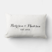 De gepersonaliseerde de naamdatum van het manuscri kussen (Voorkant)