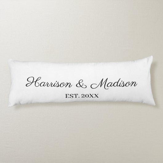 De gepersonaliseerde de naamdatum van het manuscri lichaamskussen (Achterkant)